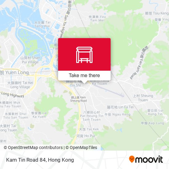 Kam Tin Road 84 map