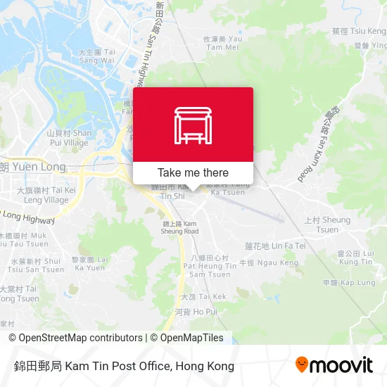 錦田郵局 Kam Tin Post Office map