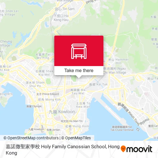嘉諾撒聖家學校 Holy Family Canossian School地圖