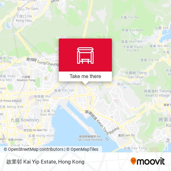 啟業邨 Kai Yip Estate map