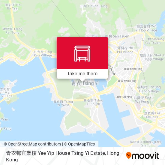 青衣邨宜業樓 Yee Yip House Tsing Yi Estate map