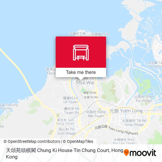 天頌苑頌棋閣 Chung Ki House Tin Chung Court map