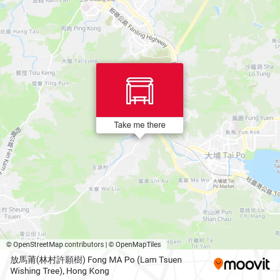 放馬莆(林村許願樹) Fong MA Po (Lam Tsuen Wishing Tree)地圖