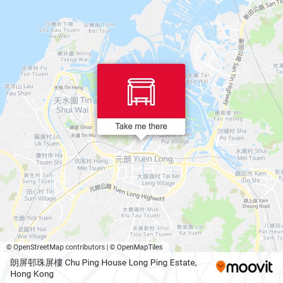 朗屏邨珠屏樓 Chu Ping House Long Ping Estate map