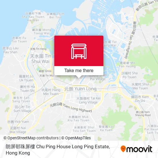 朗屏邨珠屏樓 Chu Ping House Long Ping Estate地圖