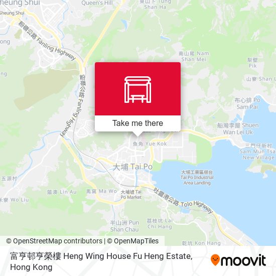 富亨邨亨榮樓 Heng Wing House Fu Heng Estate map