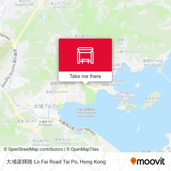大埔露輝路 Lo Fai Road Tai Po map