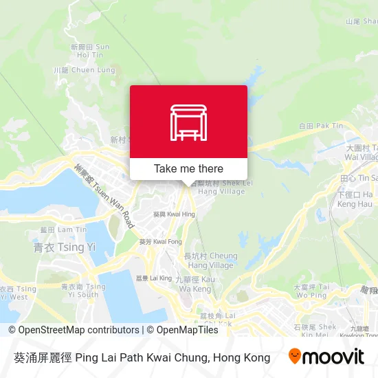 葵涌屏麗徑 Ping Lai Path Kwai Chung map