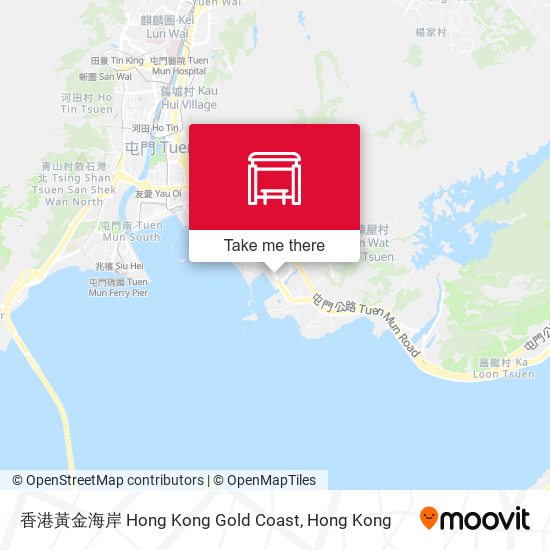 香港黃金海岸 Hong Kong Gold Coast map