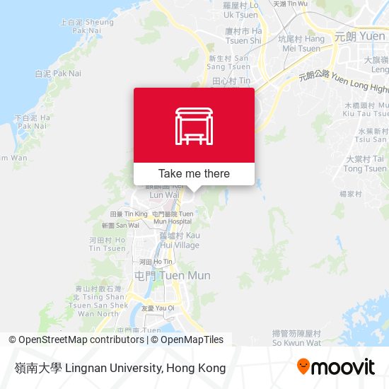 嶺南大學 Lingnan University map