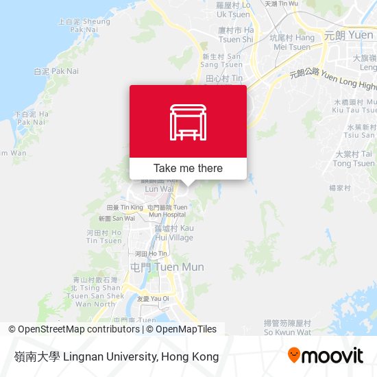 嶺南大學 Lingnan University地圖