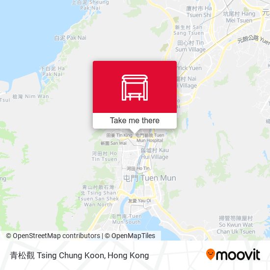 青松觀 Tsing Chung Koon map