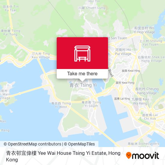 青衣邨宜偉樓 Yee Wai House Tsing Yi Estate map