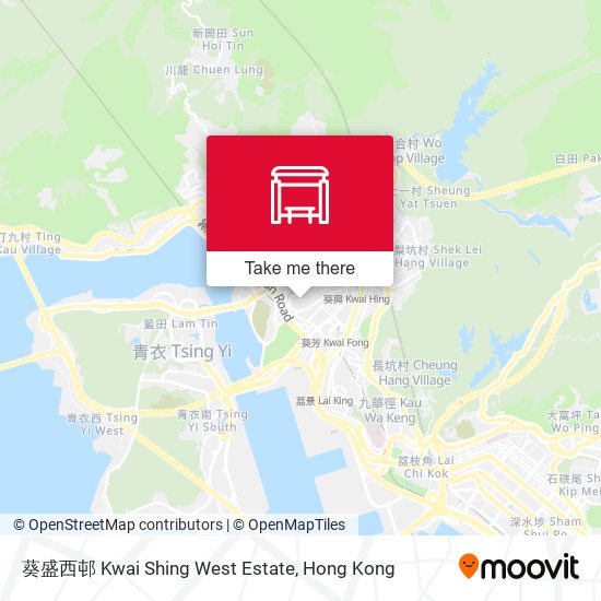 葵盛西邨 Kwai Shing West Estate map