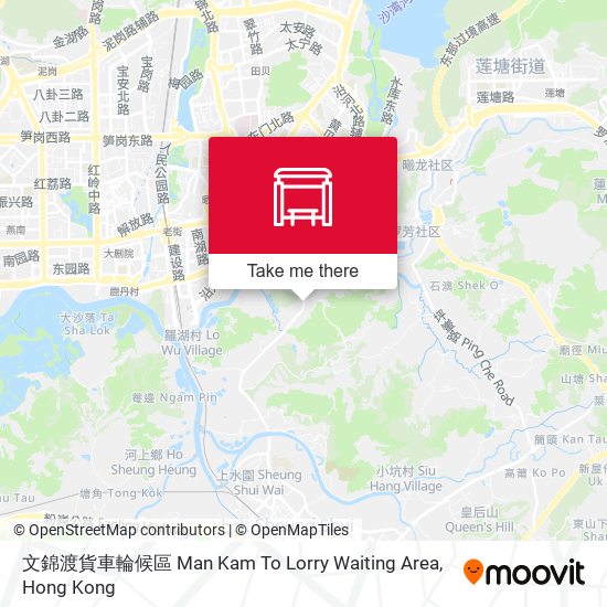 文錦渡貨車輪候區 Man Kam To Lorry Waiting Area map