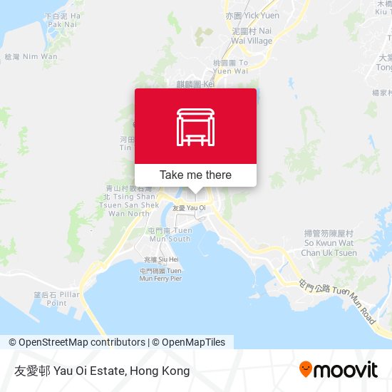 友愛邨 Yau Oi Estate map