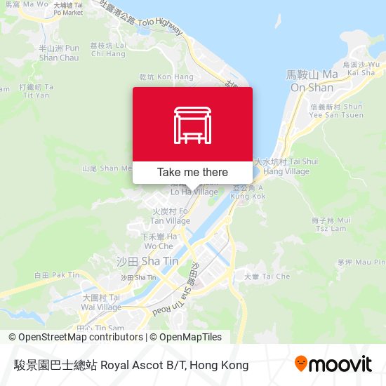 駿景園巴士總站 Royal Ascot B/T map