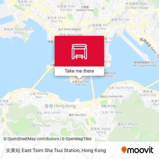 尖東站 East Tsim Sha Tsui Station map