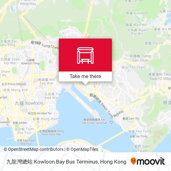 九龍灣總站 Kowloon Bay Bus Terminus map