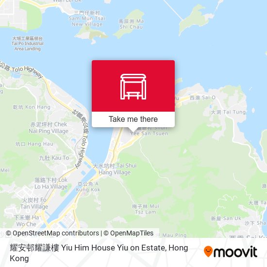 耀安邨耀謙樓 Yiu Him House Yiu on Estate map