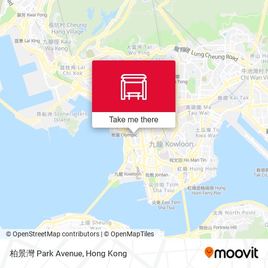 柏景灣 Park Avenue map