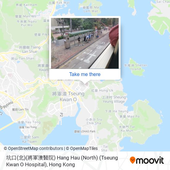 坑口(北)(將軍澳醫院) Hang Hau (North) (Tseung Kwan O Hospital) map