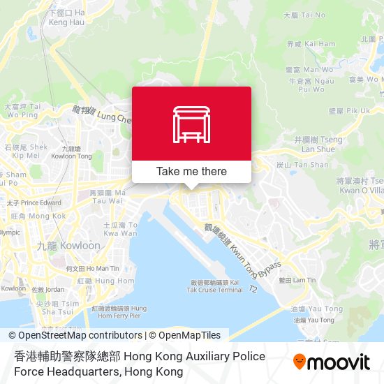 香港輔助警察隊總部 Hong Kong Auxiliary Police Force Headquarters map