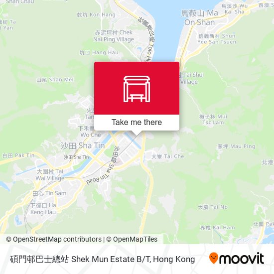 碩門邨巴士總站 Shek Mun Estate B/T map
