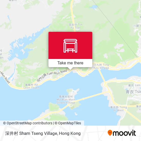 深井村 Sham Tseng Village map