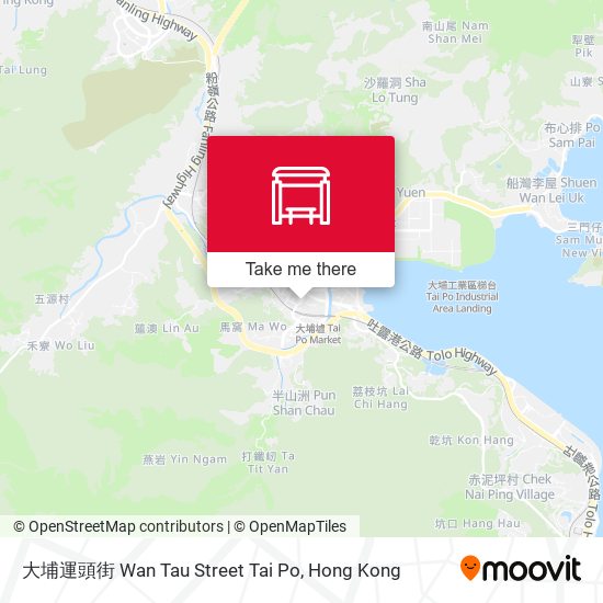 大埔運頭街 Wan Tau Street Tai Po map