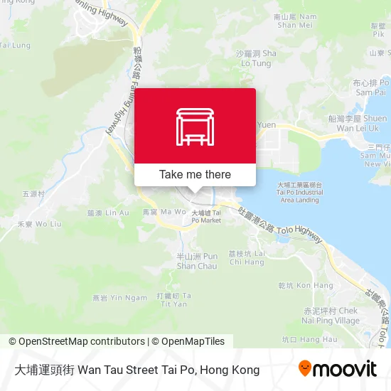 大埔運頭街 Wan Tau Street Tai Po map