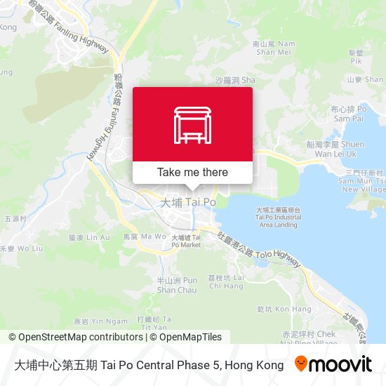 大埔中心第五期 Tai Po Central Phase 5 map
