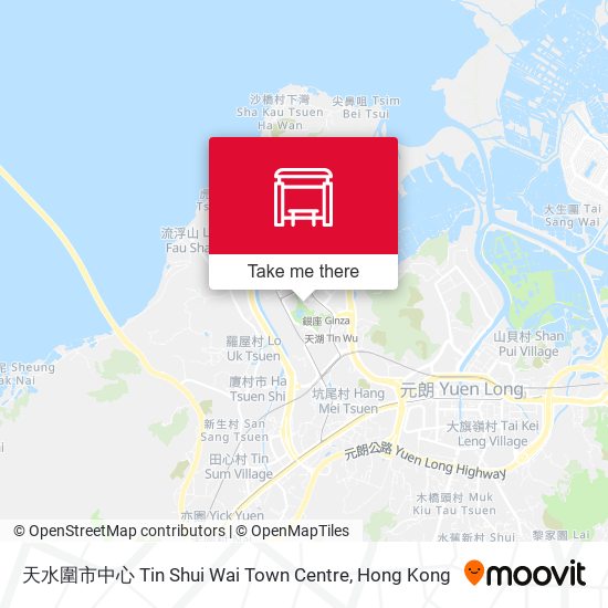 天水圍市中心 Tin Shui Wai Town Centre map
