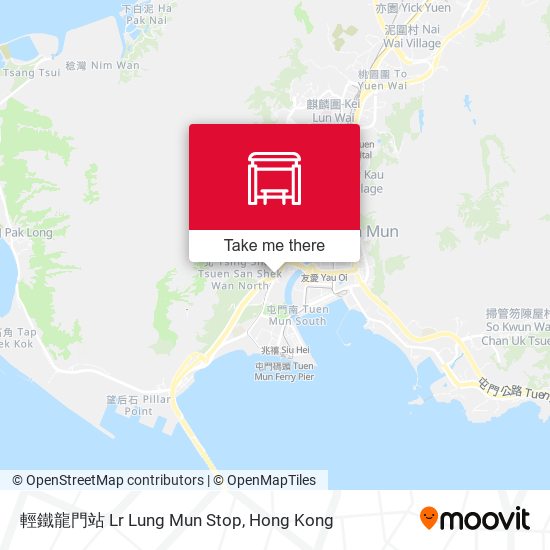 輕鐵龍門站 Lr Lung Mun Stop map