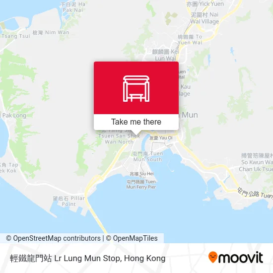 輕鐵龍門站 Lr Lung Mun Stop map