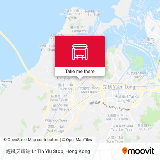 輕鐵天耀站 Lr Tin Yiu Stop map