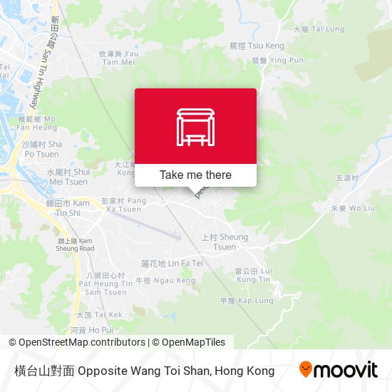 橫台山對面 Opposite Wang Toi Shan map