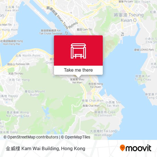 金威樓 Kam Wai Building map