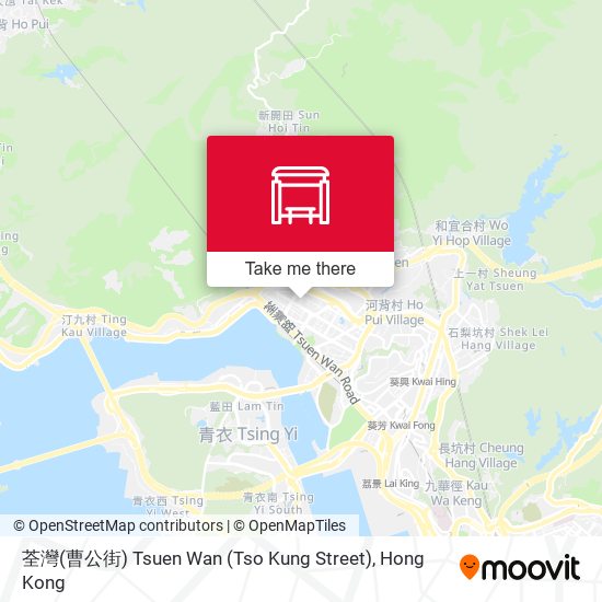 荃灣(曹公街) Tsuen Wan (Tso Kung Street) map