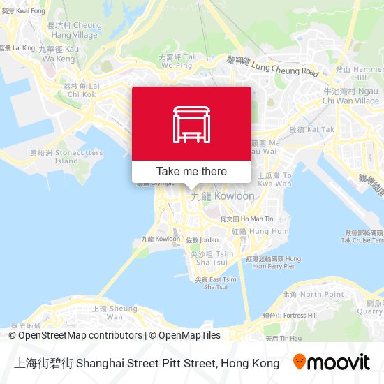 上海街碧街 Shanghai Street Pitt Street map