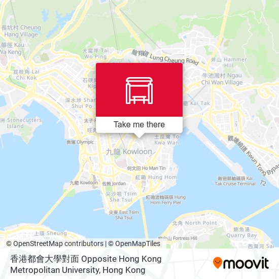 香港都會大學對面 Opposite Hong Kong Metropolitan University map