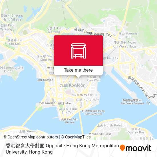 香港都會大學對面 Opposite Hong Kong Metropolitan University map
