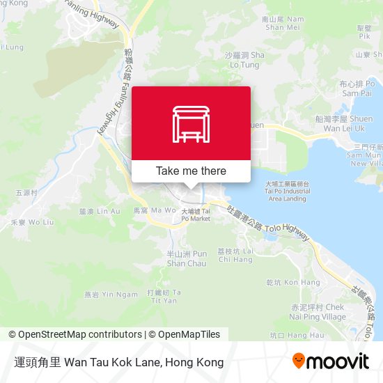 運頭角里 Wan Tau Kok Lane map