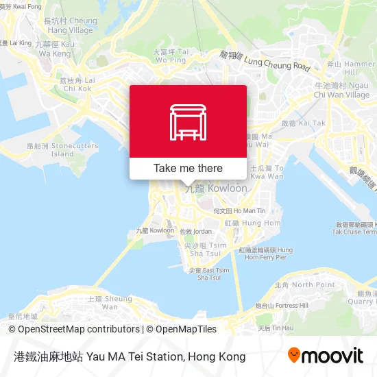 港鐵油麻地站 Yau MA Tei Station地圖