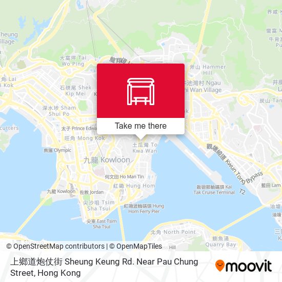 上鄉道炮仗街 Sheung Keung Rd. Near Pau Chung Street map