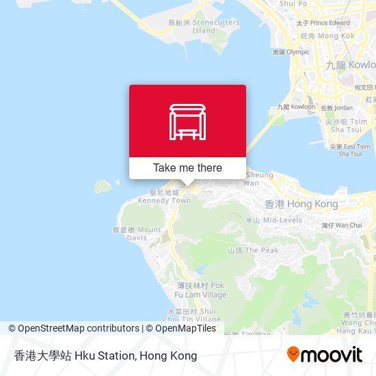 香港大學站 Hku Station map