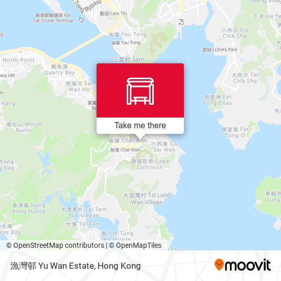 漁灣邨 Yu Wan Estate map