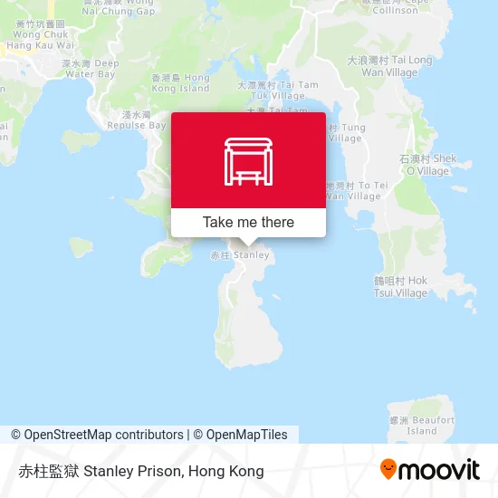 赤柱監獄 Stanley Prison map