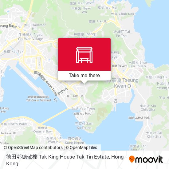 德田邨德敬樓 Tak King House Tak Tin Estate map