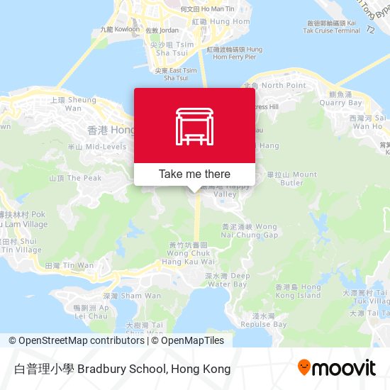 白普理小學 Bradbury School map